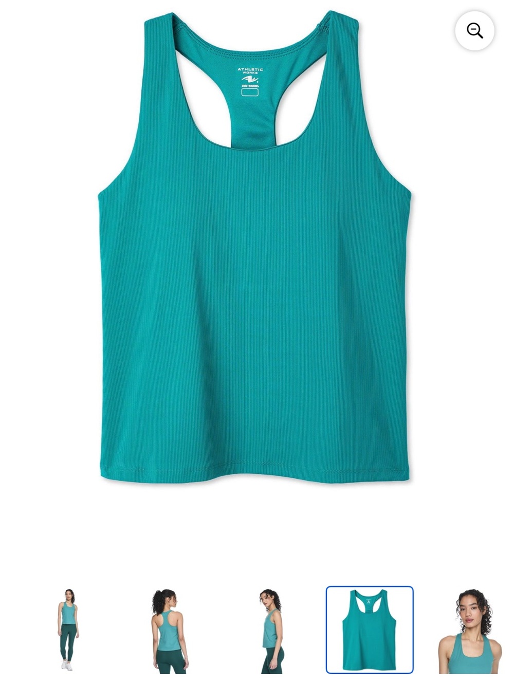 Athletic Works Women’s Racerback Tank Top Green L NWT